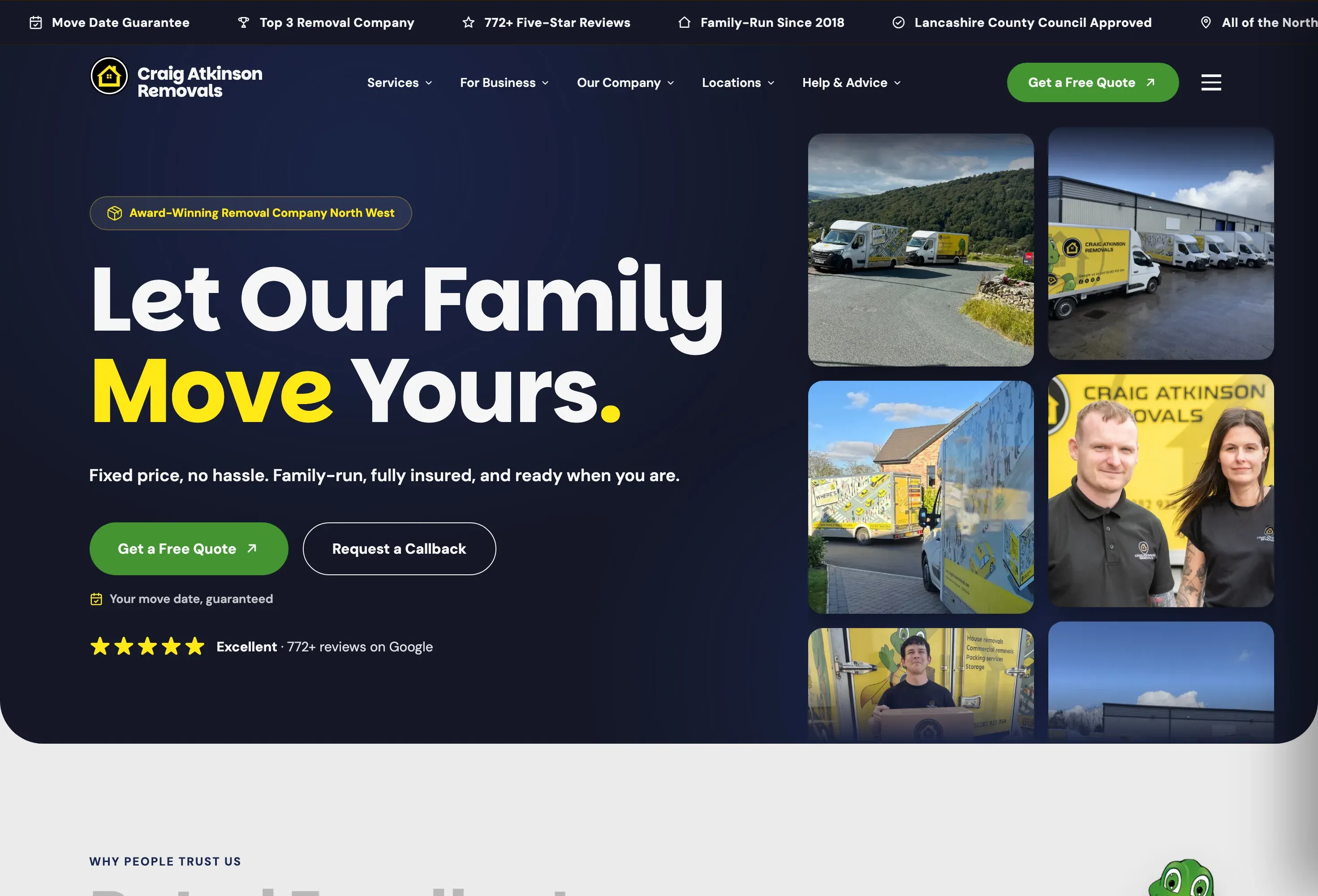 Craig Atkinson Removals website