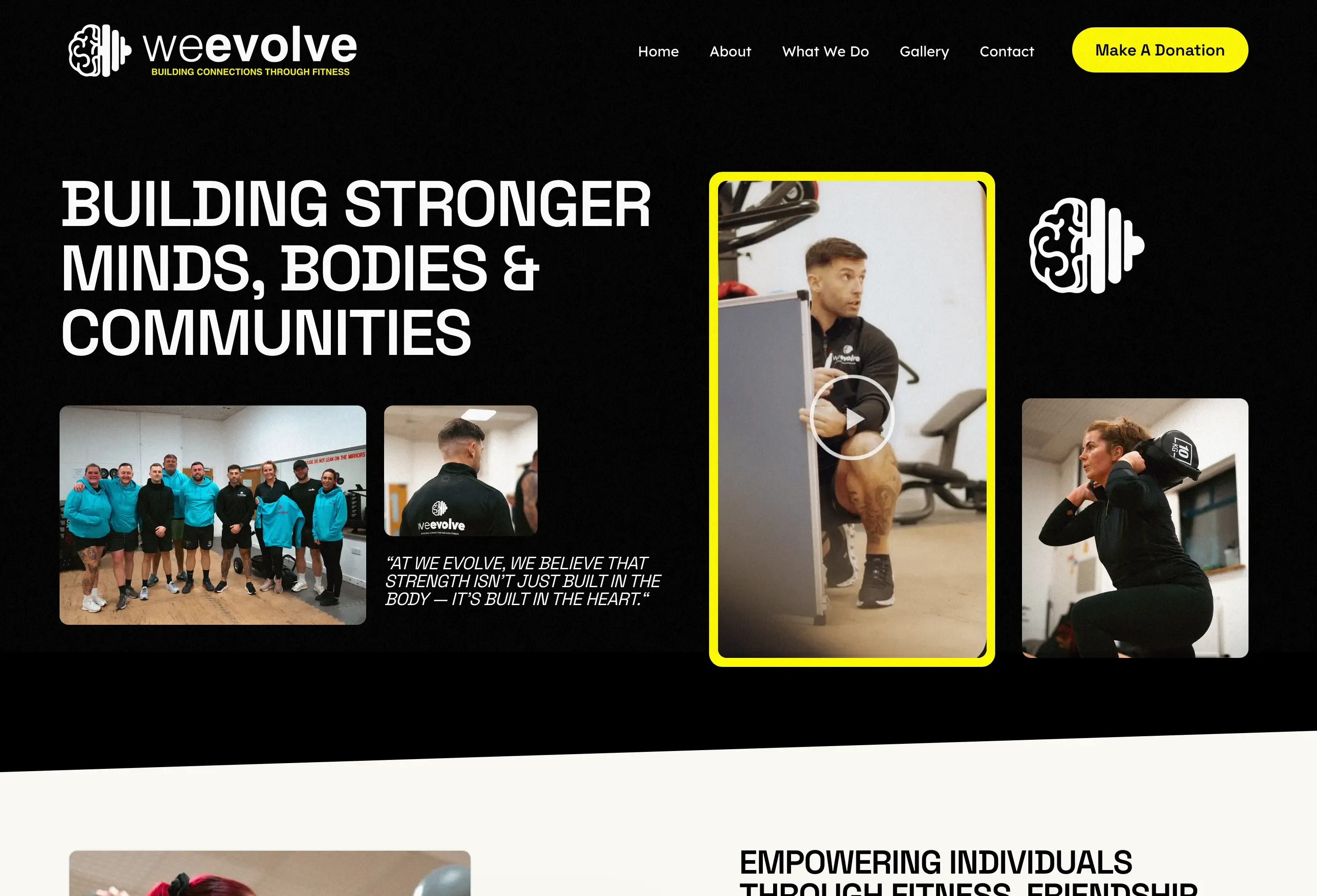We Evolve Project website