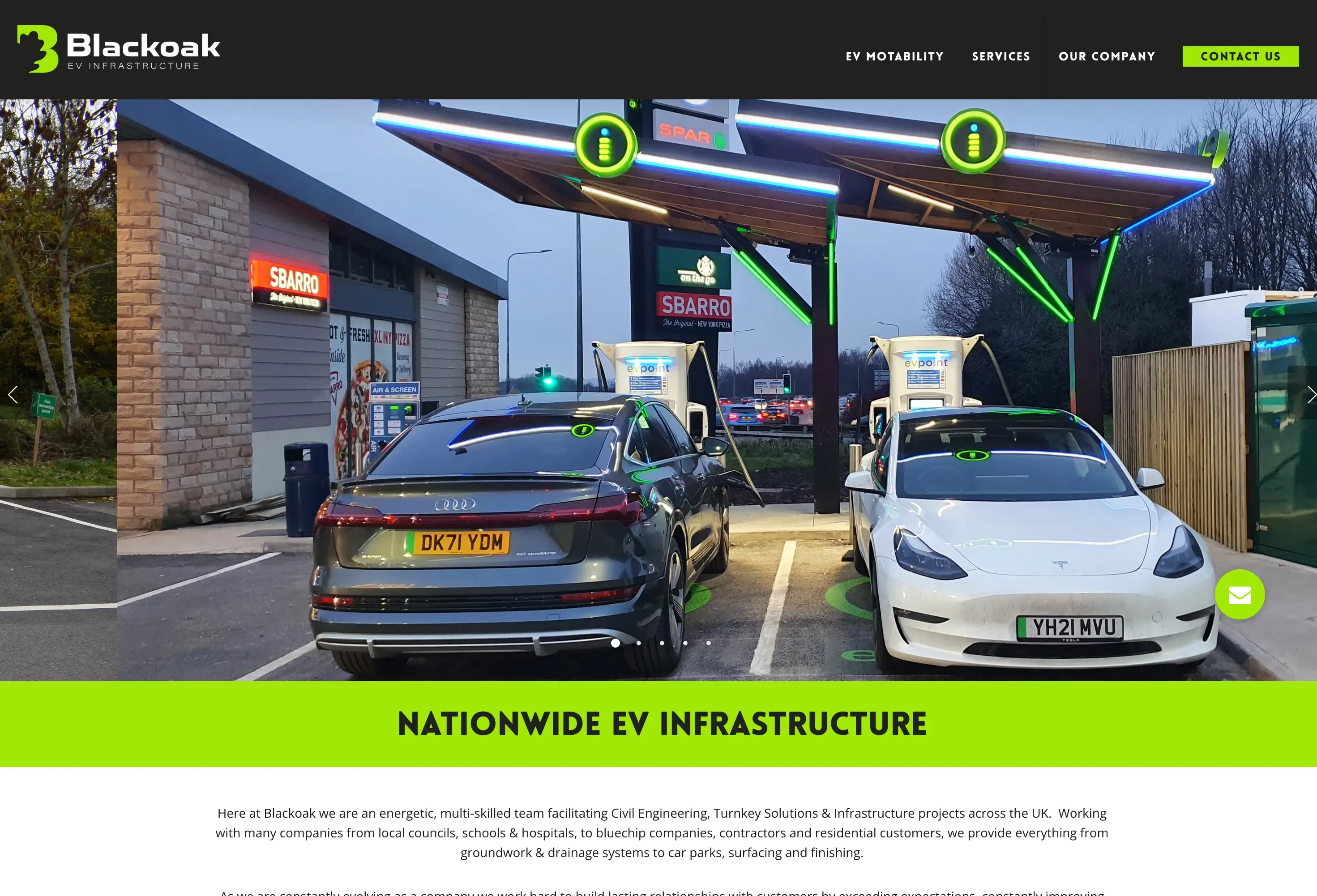 Blackoak Contracts website